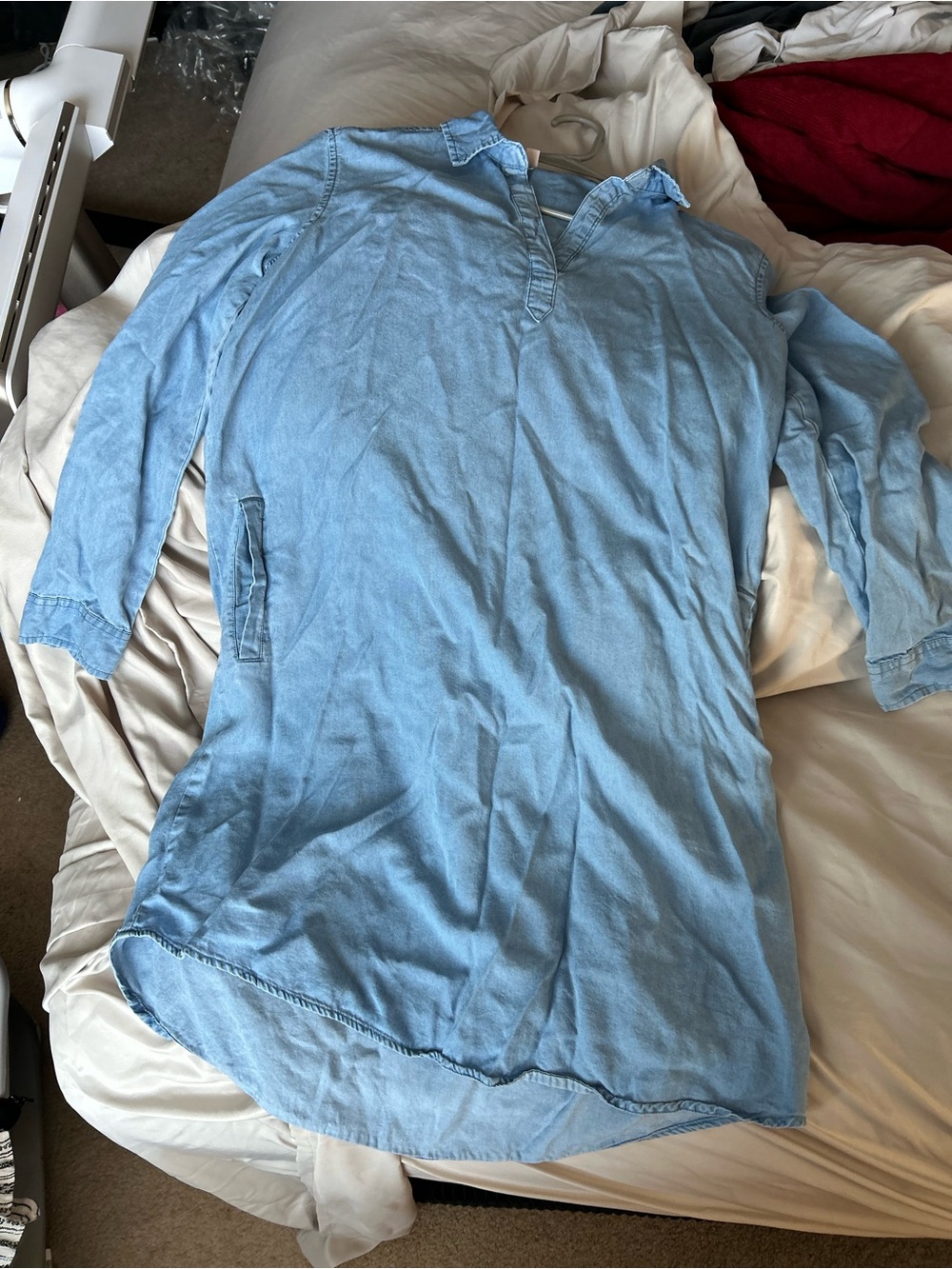 Light Blue Long Sleeve Tunic sun dress